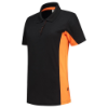 Afbeeldingen van TRICORP Poloshirt bi-colour dames 202003 zwart/oranje XL
