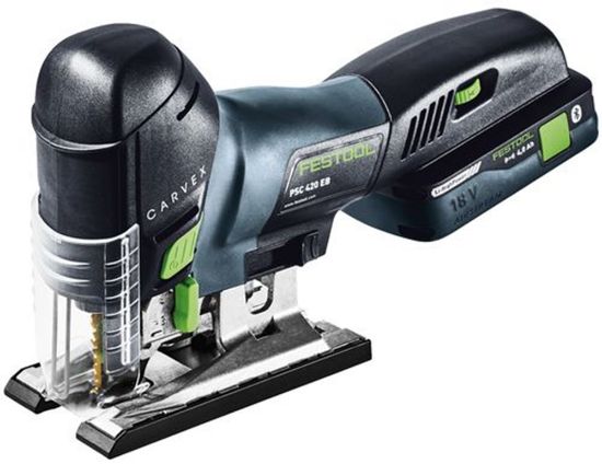 Afbeeldingen van FESTOOL Accu decoupeerzaag PSC 420 HPC4,0 EBI-Set CARVEX inclusief accupack 4,0Ah, snellader en accessoire-Systainer