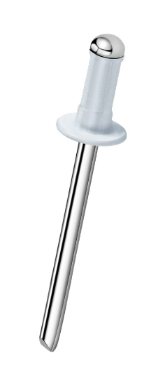 Afbeeldingen van Popnagel Q-Multigrip ALU/staal bolkop RAL9010 3,2X12,7MM klembereik 5,5-8,5MM