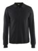 Afbeeldingen van BLÅKLÄDER Poloshirt met lange mouwen 3388 zwart 2XL