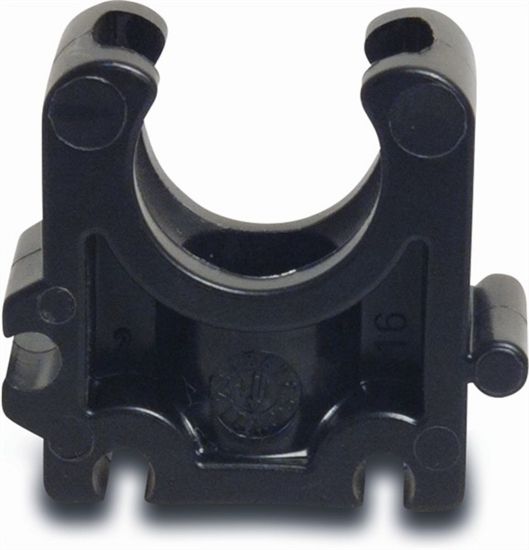 Afbeeldingen van VDL Buisklem PP type B zwart 25MM