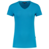Afbeeldingen van TRICORP T-shirt V-hals Slim-Fit dames 101008 turquoise L