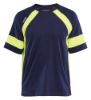 Afbeeldingen van BLÅKLÄDER T-shirt Visible 3523 marineblauw/High Vis geel XS