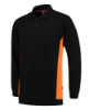 Afbeeldingen van TRICORP Polosweater bi-colour met borstzak 302001 zwart/oranje L