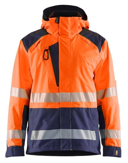 Afbeeldingen van BLÅKLÄDER Shelljack 4435 High Vis oranje/marineblauw S