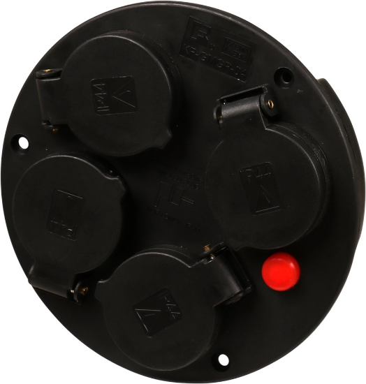 Afbeeldingen van KELFORT Contactplaat 4X t.b.v. kabelhaspel ER500 met thermische beveiliging