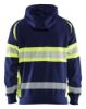 Afbeeldingen van BLÅKLÄDER Hoodie 3552 marineblauw/High Vis geel S