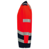 Afbeeldingen van TRICORP Poloshirt High Vis bi-colour met lange mouwen 203008 fluor rood/inkt M