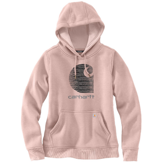 Afbeeldingen van CARHARTT Hoodie grafische print regenbestendig dames 105636 ash rose L