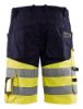 Afbeeldingen van BLÅKLÄDER Short met stretch 1541 marineblauw/High Vis geel C44