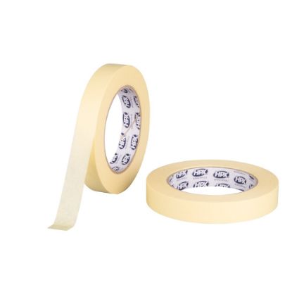 Afbeeldingen van Masking tape 110°C geel 19MM 50M