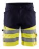 Afbeeldingen van BLÅKLÄDER Short met stretch 1541 marineblauw/High Vis geel C44