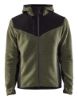Afbeeldingen van BLÅKLÄDER Gebreid jack met softshell 5940 herfstgroen/zwart S