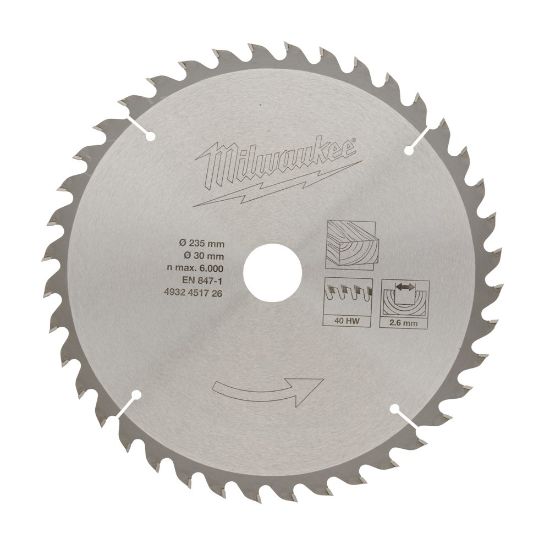 Afbeeldingen van CIRCULAR SAW BLADE CIRCS235X30X40Z -1PC