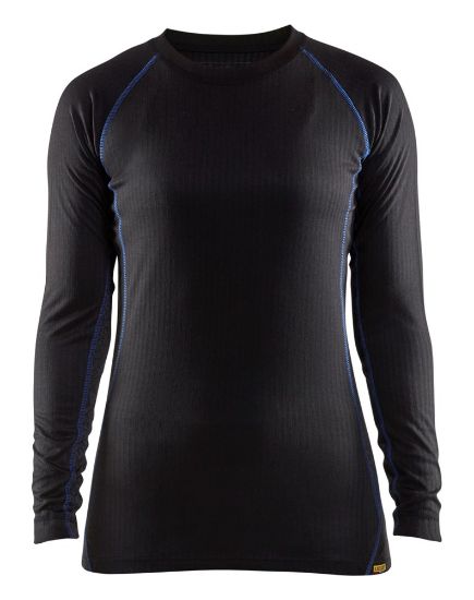 Afbeeldingen van BLÅKLÄDER Technische onderkledingset dames LIGHT 7202 zwart/korenblauw M