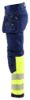 Afbeeldingen van BLÅKLÄDER Softshell werkbroek 1821 marineblauw/High Vis geel D100
