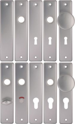 Afbeeldingen van OXLOC Kortschild vrij/bezet Roma aluminium 8X55MM