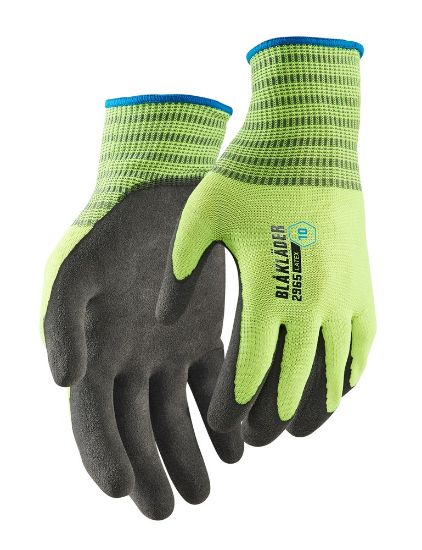 Afbeeldingen van BLÅKLÄDER Werkhandschoen latex-gecoat 2965 High Vis geel 9