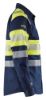 Afbeeldingen van BLÅKLÄDER Overhemd Multinorm 3229 marineblauw/High Vis geel XS