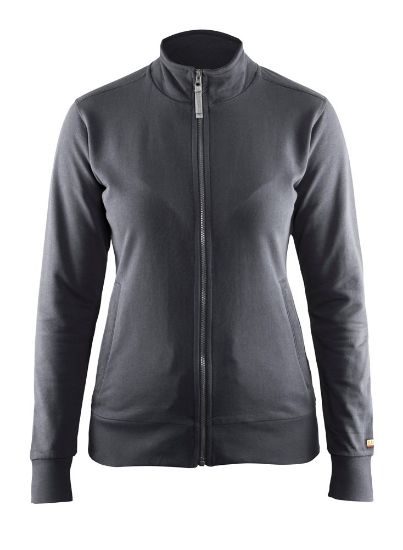 Afbeeldingen van BLÅKLÄDER Sweatshirt dames met rits 3372 donkergrijs L