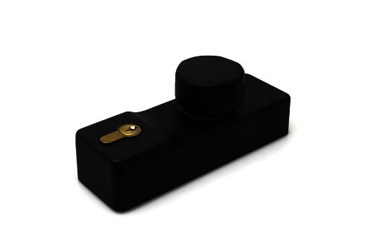 Afbeeldingen van Opbouw-knopset mat zwart incl. ½ (30/10) PC