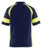 Afbeeldingen van BLÅKLÄDER Poloshirt Visible 3528 marineblauw/High Vis geel L