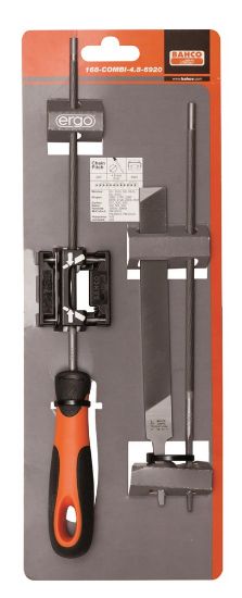Afbeeldingen van BAHCO Kettingzaagvijlenset +geleider ERGO 200X4,0MM