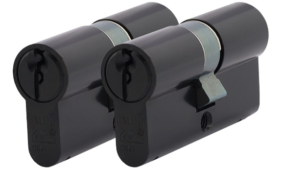 Afbeeldingen van OXLOC Profielcilinder dubbel O5 zwart 30/30MM P2 SKG**