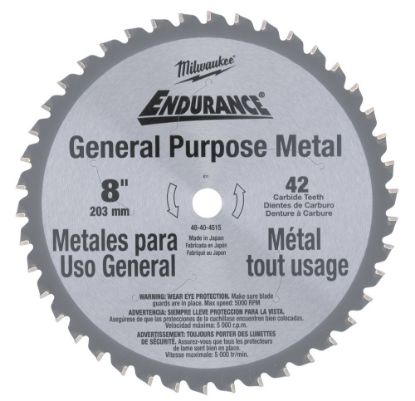 Afbeeldingen van MILWAUKEE Cirkelzaagblad metaal 203X⅝"X1,8MM 42T