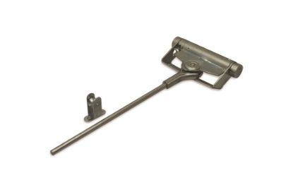 Afbeeldingen van DX Deursluiter variabel instelbare zwaarte 1-2 staal blank VZ met borgstift & pen