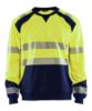 Afbeeldingen van BLÅKLÄDER Sweater 3541 High Vis geel/marineblauw XL