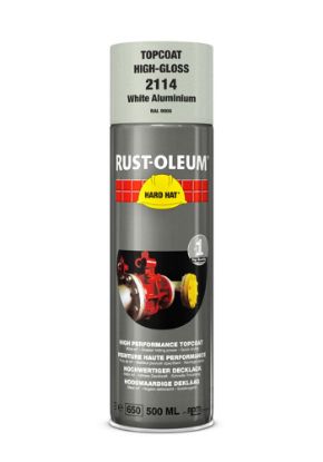Afbeeldingen van RUST-OLEUM HARD HAT® Deklaag blank aluminiumkleurig RAL9006 500ML