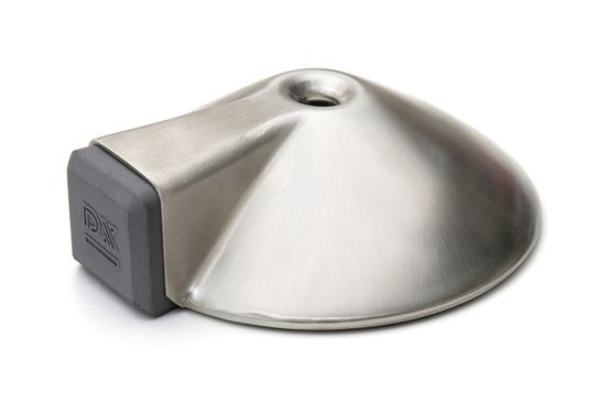 Afbeeldingen van Deurstopper RVS met antraciet zijbuffer 85X26