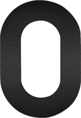 Afbeeldingen van OXLOC Huisnummer RVS zwart cijfer nr. 0