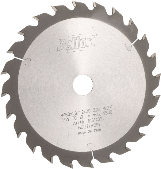 Afbeeldingen van KELFORT Cirkelzaagblad HM 160X1,8X20MM Z=24 FWS