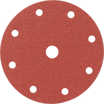 Afbeeldingen van KELFORT Klitschuurschijf rood 9-gat 150MM K100 10x