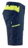 Afbeeldingen van BLÅKLÄDER Short industrie met stretch 1446 donker marineblauw/High Vis geel C48