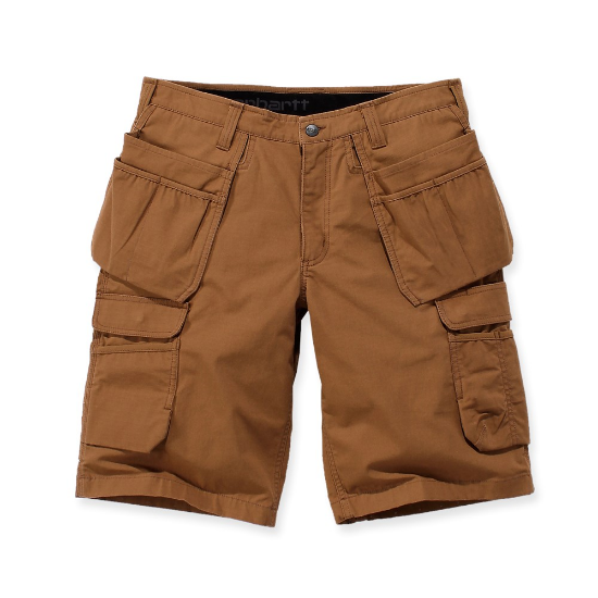 Afbeeldingen van CARHARTT Steel werkbroek kort multipocket 104201 bruin W33