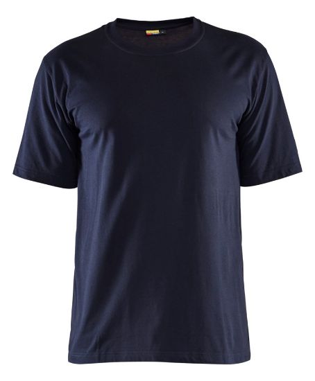 Afbeeldingen van BLÅKLÄDER T-shirt vlamvertragend 3482 marineblauw M