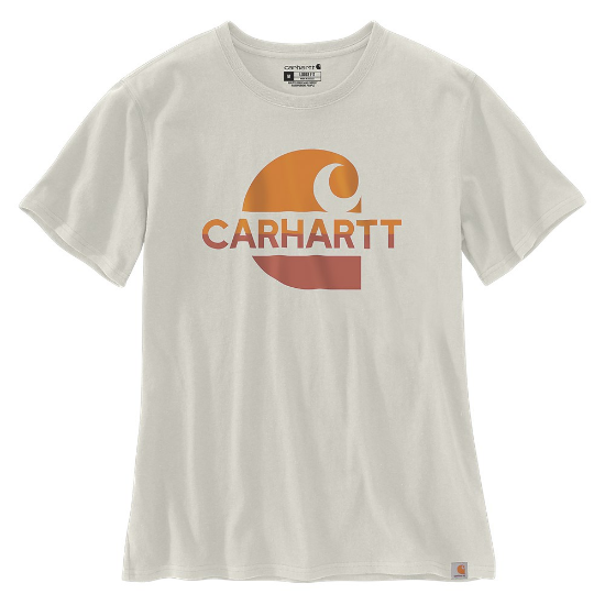 Afbeeldingen van CARHARTT T-shirt Loose Fit met grafische print dames 105738 malt XS