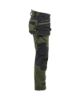 Afbeeldingen van BLÅKLÄDER Werkbroek dames met stretch 7170 donker herfstgroen/zwart C36