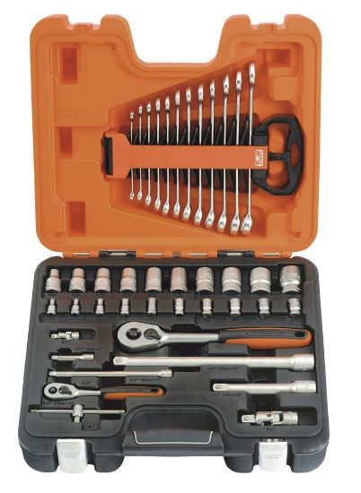 Afbeeldingen van BAHCO Doppenset ½" 10-24MM + ¼" 5-13MM DIN3120 41-delig