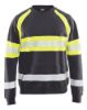 Afbeeldingen van BLÅKLÄDER Sweater 3359 medium grijs/High Vis geel XL
