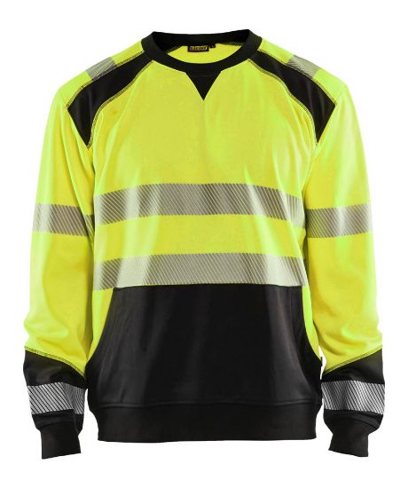 Afbeeldingen van BLÅKLÄDER Sweater 3541 High Vis geel/zwart L