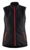Afbeeldingen van BLÅKLÄDER Softshell bodywarmer dames 3851 zwart/rood XL