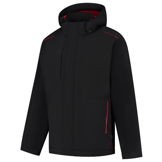 Afbeeldingen van TRICORP Tech shell winter Accent 402703 zwart/rood 3XL