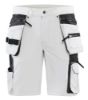 Afbeeldingen van BLÅKLÄDER Schildersshort met 4-weg stretch en spijkerzakken 1088 wit/donkergrijs C62