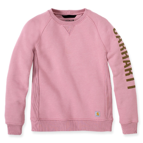 Afbeeldingen van CARHARTT Sweatshirt Clarksburg ronde hals dames 104410 foxglove heather L