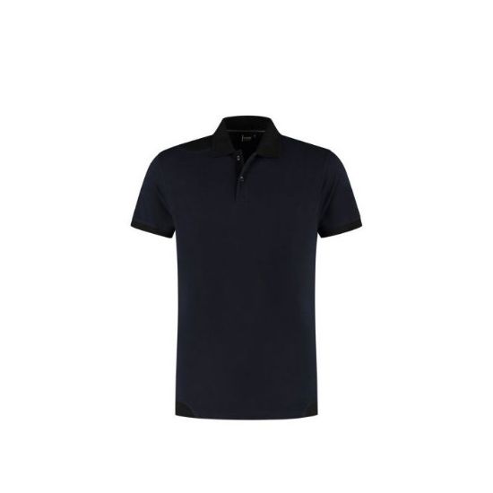 Afbeeldingen van IMAGE Poloshirt bicolour Semi SlimFit Parker 11011 donker navy/zwart XL
