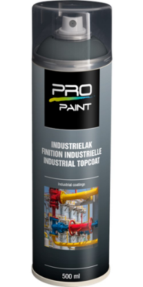 Afbeeldingen van PRO-PAINT Industrie lak / deklaag verkeersgrijs RAL7042 HG 500ML
